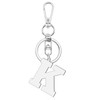Letter K Alphabet Keyring Initial Letter Keychain for Handbag Wallet