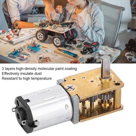 Mini Gear Motor 6 V, RC Angle Geared Motors, Metal Gear Motor with Gear, Small Model Making, Electric Motor, Slow Runner, Quiet, Ideal for Driving a Pyramid (DC3V 16RPM)