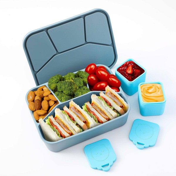 Teenyyou Silicone Food Storage Containers 1 Silicone Bento Box Smooth