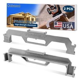 AltitudeCraft 24-Inch Framing Tools, 24″ Framing Stud Layout Tool, Stud Framing Jig for 24 Inch On-Center Precision Wall Stud Framing Spacer Measurement (2-Piece Set)