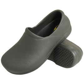 Genuine Grip Loafer Shoe, 7, W, Men's, Black, Plain Toe Type, 1 PR HAWA 3800-7W - 1 Each