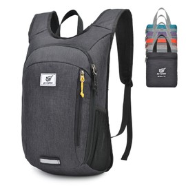 SKYSPER Zaino Leggero Pieghevole 10L, Zainetto Richiudibile Zaino Hiking Salvaspazio per Trekking Viaggi Brevi Escursioni Ciclismo
