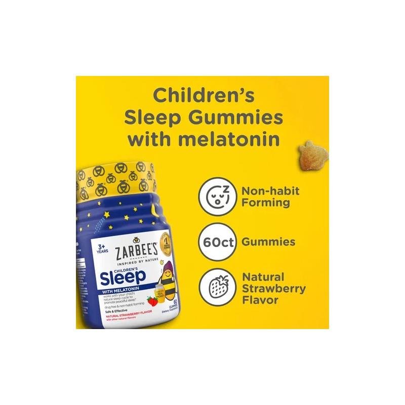 Zarbee's Gomitas Sueño Melatonina 60ct Niños