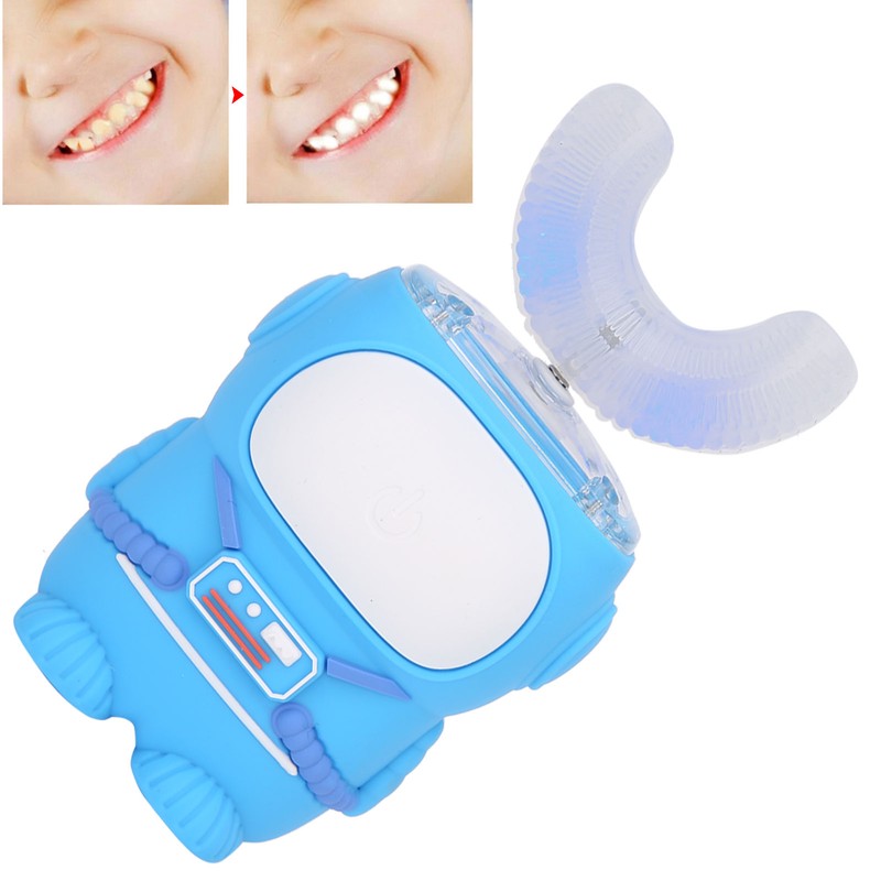U Shaped Baby Electric Toothbrush Automatic Rechargable Silicone Toothbrush for
