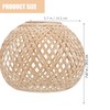 YARNOW Bamboo Lampshade Ceiling Decoration Ceiling Light Cover Rattan Ceiling