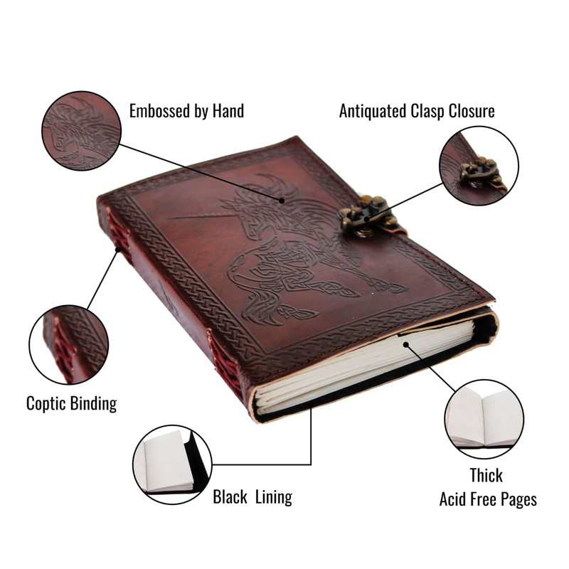 Handmade Vinatge Leather Journal Notebook Personal Diary for Creative Writing