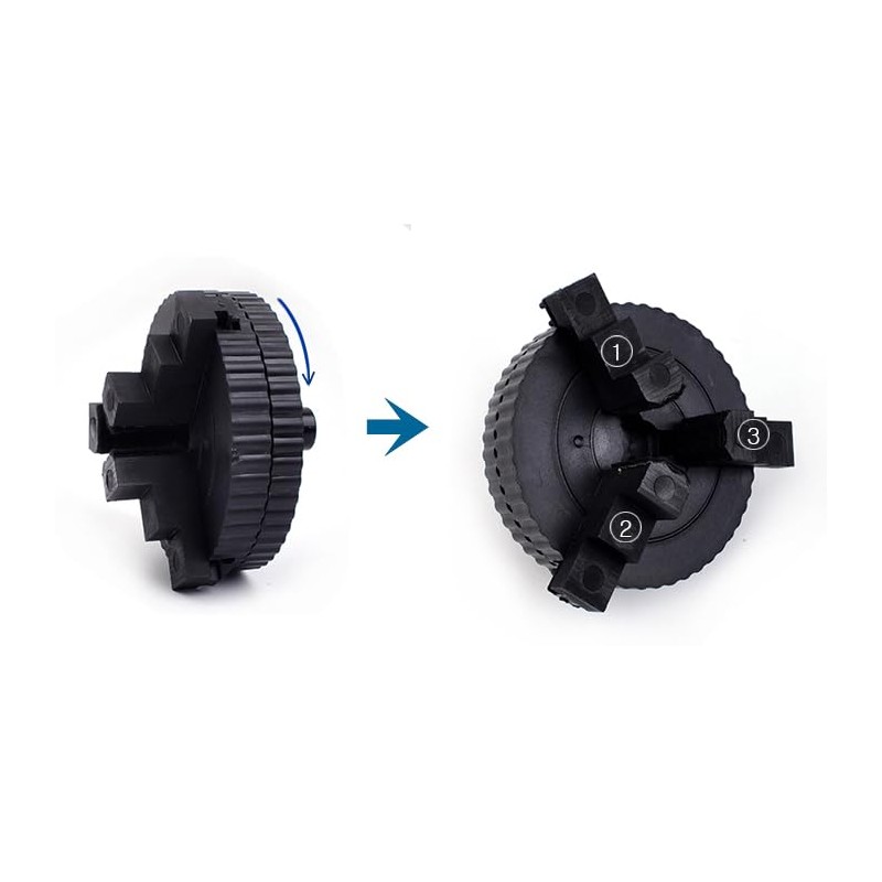 Jadrak T-SYSTEM 3 Jaw Self Centering Chuck for Rod Building