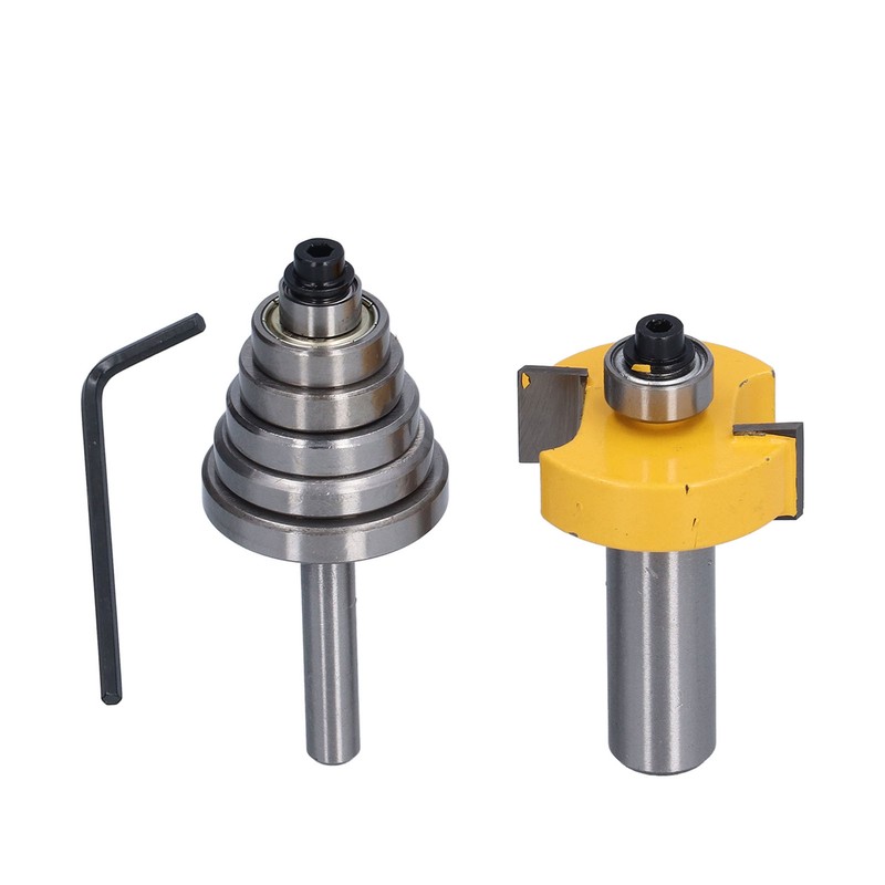 1/2in Router Bit 6 Bearing Slot Cutter for Multiple Depth