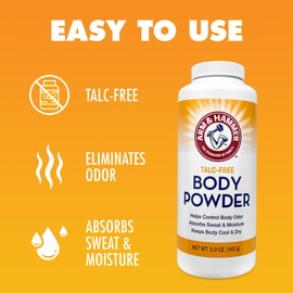 Talc-Free Body Powder for Body Odor Sweat & Moisture (3 pack)