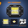 Nilight 2PCS 42W Flush Mount LED Pods Spot Flood Combo