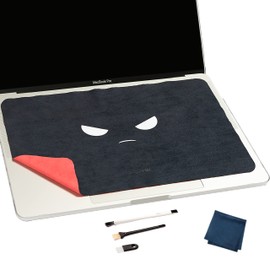 Bqover 2 Pack Reversible 13" Microfiber Laptop Keyboard Cover Cloth for MacBook, Liner Cleaning Cloth (13" MacBook)