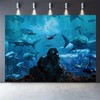 MHLSWY 7x5FT Shark Under The Sea World Photo Backdrop Aquarium
