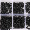 400 Pieces Self-Tapping Screws Assortment Kit Sheet Metal Screw Flat