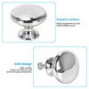 Zythrem 12Pcs Chrome Cabinet Knobs 30mm Silver Polished Drawer Knob