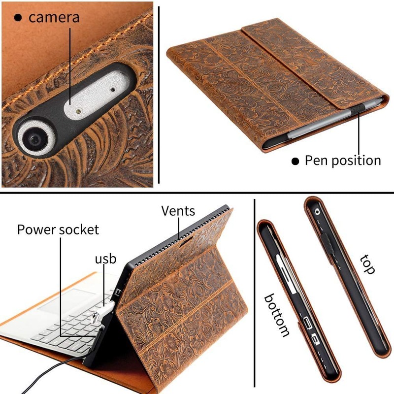 Gexmil Leather Case for Surface 13 Inch,X 2020/2019 Genuine Leather