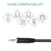Aprelco 6ft Black Premium 3.5mm Audio Cable AUX-in Cord Compatible