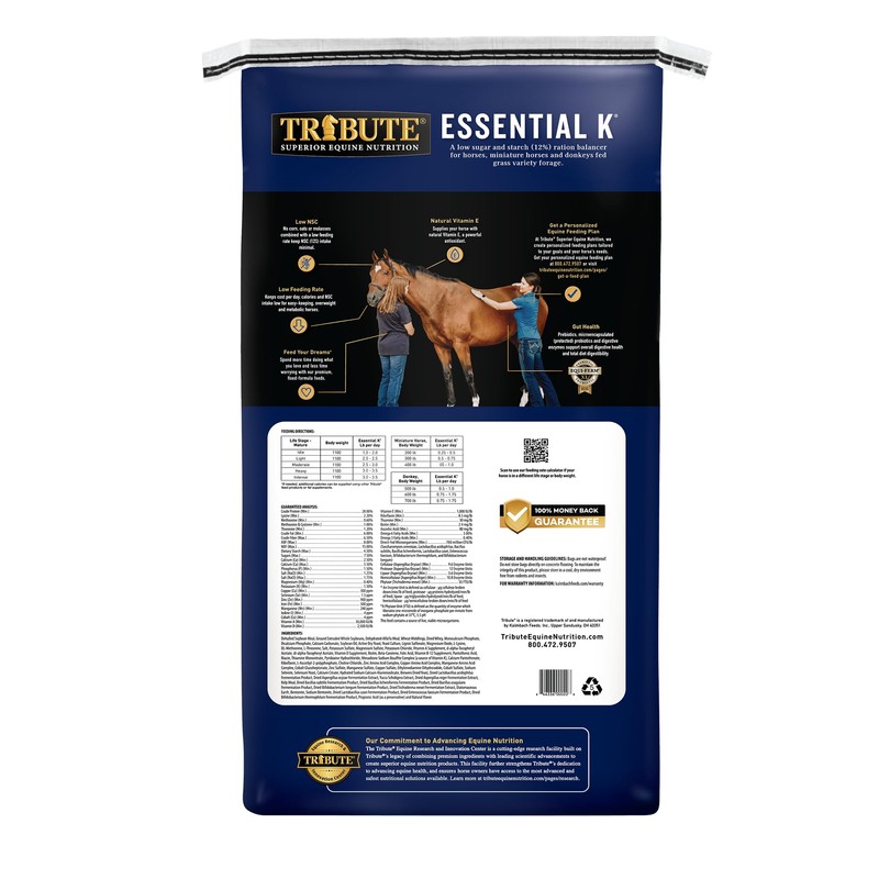 Kalmbach Feeds Tribute Essential K for Horse, 50 lb