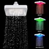 Restokki Led Shower Head Color Changing, 6 Inch Square Rain