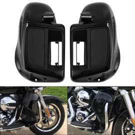 TCMT Lower Vented Leg Fairings 6.5" Speaker Boxes Pod Fit For Harley Touring 14-24