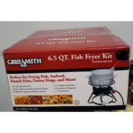 Grill Smith 6.5qt Fish Fryer Kit For Frying Fish Seafood French Fries