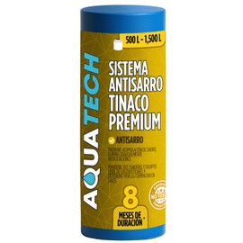 AQUATECH Sistema Antisarro Premium para Tinacos de 500 a 1500 L. 8 Meses Previene formación de Sarro en tinaco y tuberías, ablandador de Agua para tinacos y depósitos.