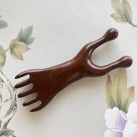 두피 관리 빗 경락 마사지 육각 괄사 넓은 이빨 얼굴 바디 케어 [02 B] Scalp Care Comb Meridian Massage Hexagonal Gua Sha Wide Tooth Face Body Care [02 B]