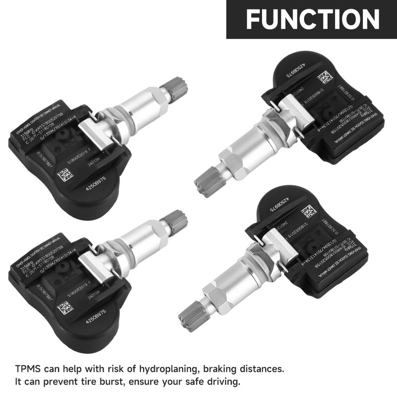 Sensor TPMS de 315 MHz, sensor de sistema de monitoreo