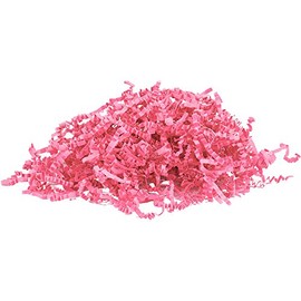 JAM Paper Crinkle Cut Shred Tissue Paper - 2 oz - Hot Pink - Sold Individually