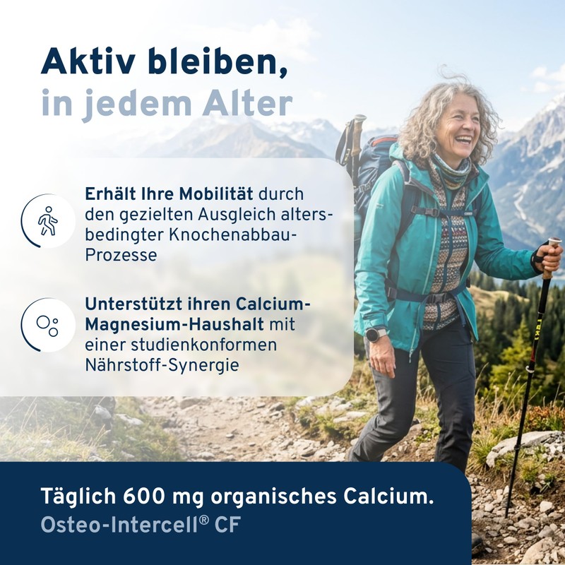 Osteo-Intercell CF (120 Capsules) - High Dose Calcium Citrate with