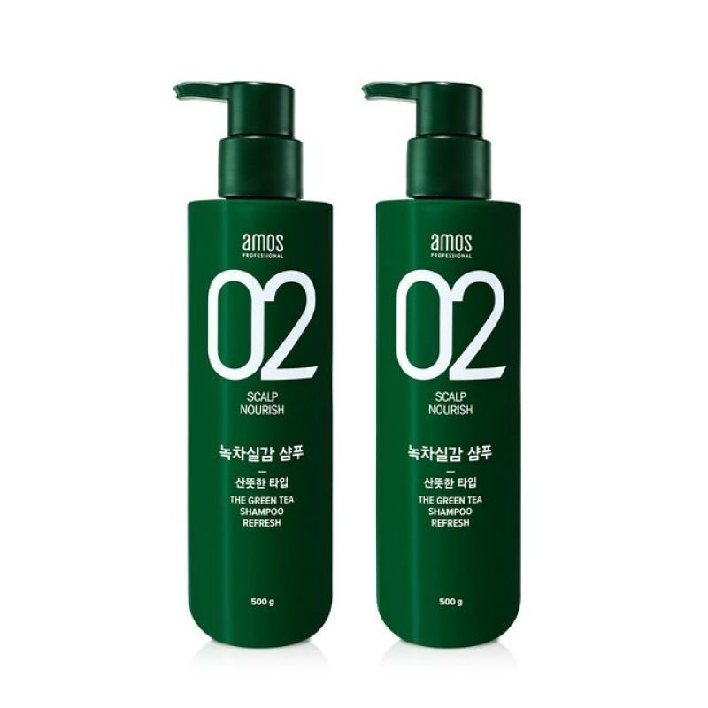 Amos Green Tea Real Feel Shampoo for Oily Hair 500g