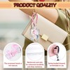 Yitexin 2 Pieces Photocard Holder Keychain with Spring, Bell Star