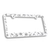 Beautiful Farmhouse Inspired Floral License Plate Frame with Gray Roses