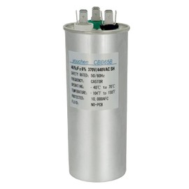 40+5uF 40/5MFD ±6% 370V AC or 440V AC CBB65 Dual Run Circular Start Capacitor CBB65B Air Conditioner Capacitors for AC Motor Run or Fan Start or Condenser Straight or Heat Pump