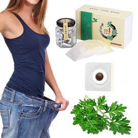 Juztec Effective Ancient Remedy Healthy Belly Pellets, Herbal Waist Pellet, Wormwood Mugwort Navel Sticker for Women and Men, Perfect Abdomen Waist Path Particle