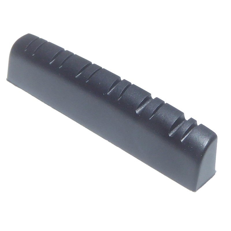 Twelve string guitar top nut 48mm x 6mm Black Graphite