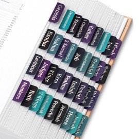 Mr. Pen- Bible Tabs, 75 Tabs, Celestial Symphony, Silver Foil Embossed Lettering, Laminated Bible Tabs for Women and Men, Bible Tabs for Study Bible Index Tabs, Bible Book Tabs, Bible Labels Tabs