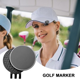 Golf Ball Marker for Hat - Golf Ball Marker with Magnet Hat Clip,Portable Golf Ball Marker Outdoor Sports Equipment Belt Pocket Clip-On for Husband, Son