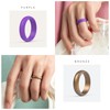 ThunderFit Anillo de boda de silicona para mujer, anillo de
