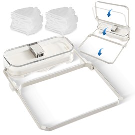 Strainer for Sink Made of Iron, Sink Strainer, Removable, Adsorbable Sink Strainer for the Kitchen with 50 Filter Bags, Sink Strainer, Kitchen for Filtering Vegetables, Fruits, Kitchen Waste (Silver