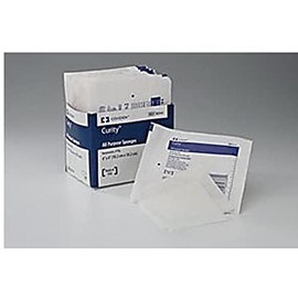Med-Plus 9134 Curity Non-Woven All Purpose Sponge, Non-Sterile, 3-Ply, 4" Width, 4" Length (Pack of 4000)