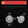 uxcell 12pcs 7mm White Stem Bumpers Glide, Patio Outdoor Furniture