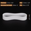 MECCANIXITY Silicone Rubber Bands Rings 100Pcs Non-slip 20mm Dia 0.7mm