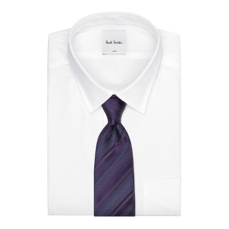 Paul Smith 240024552MJ691F Dark Purple F Necktie, dark purple