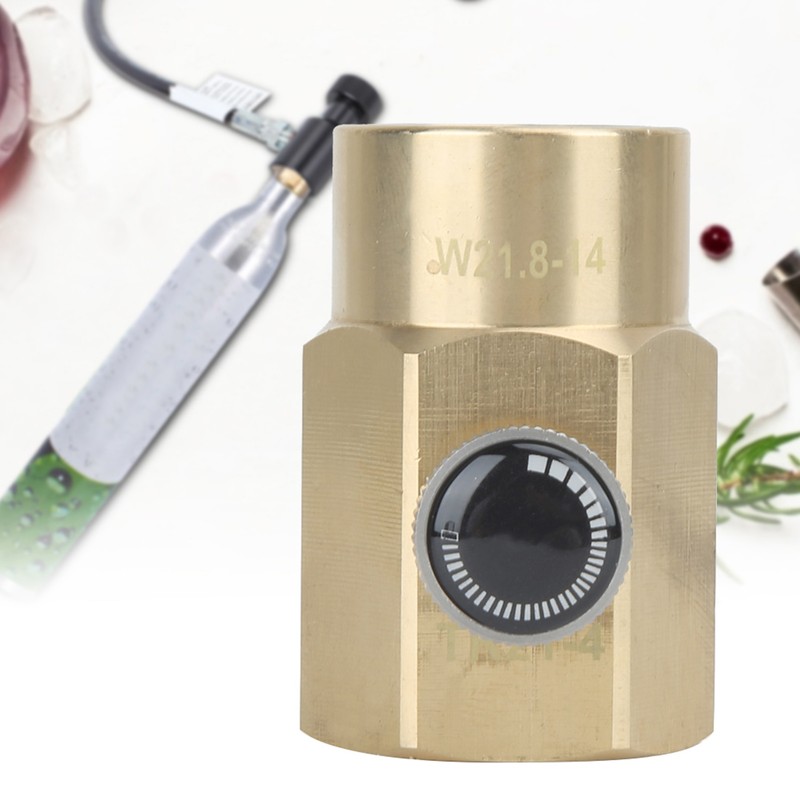 Mini Brass Filling G1-2 to W21.8-14 Soda Water Valve Adapter