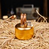 Gexdes Mini Alcohol Camping Stove – Lightweight Brass & Aluminum