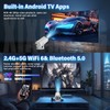 XIXIMENG Mini Projector with WIFI and Bluetooth,200 ANSI Android 13