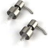 Silver Stainless Steel Minimalist Style Liquid Soap Dispenser for Bathroom