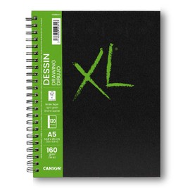 Canson XL Design C31200L017 Notebook A5 60 Sheets Fine 160 g White