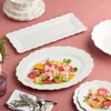Isabella Cream Crackle Melamine 2-Piece Platter Set, Includes 18x13.5-Inch Oval