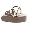 VALENTINO Round Belt W120 Taupe/Oro - Can be Shortened, Taupe